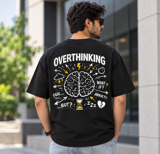 Overthinker Core — Graphic Oversized T-Shirt