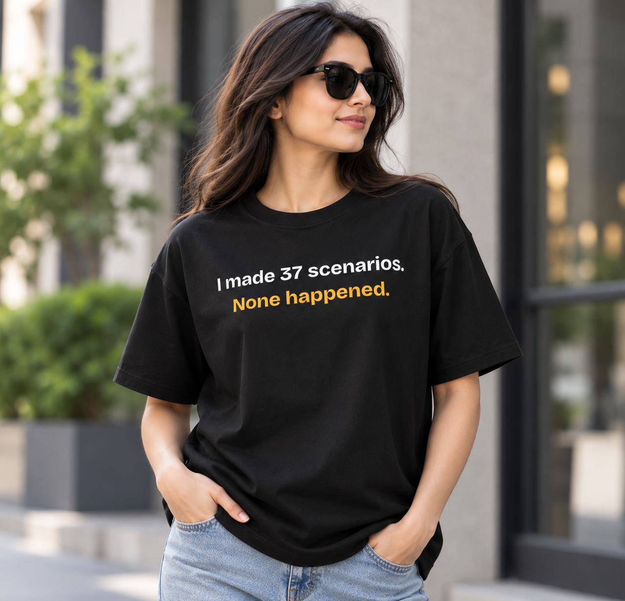 Overthinker Core — Graphic Oversized T-Shirt