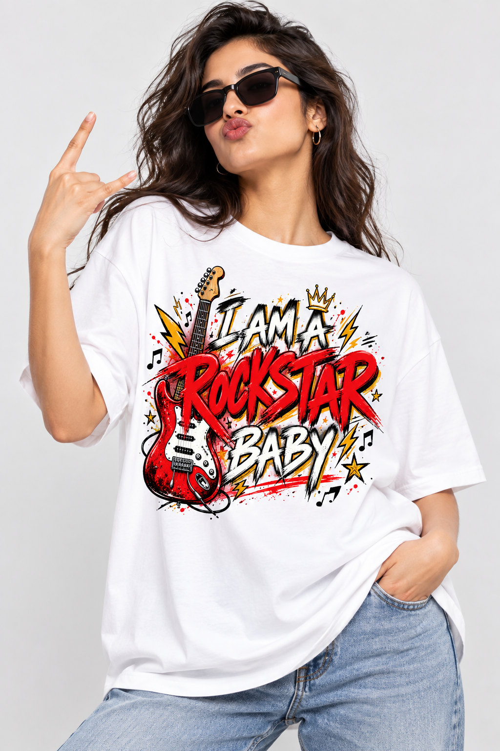 Qazi Touqeer — I Am A Rockstar Baby Jersey T-shirt