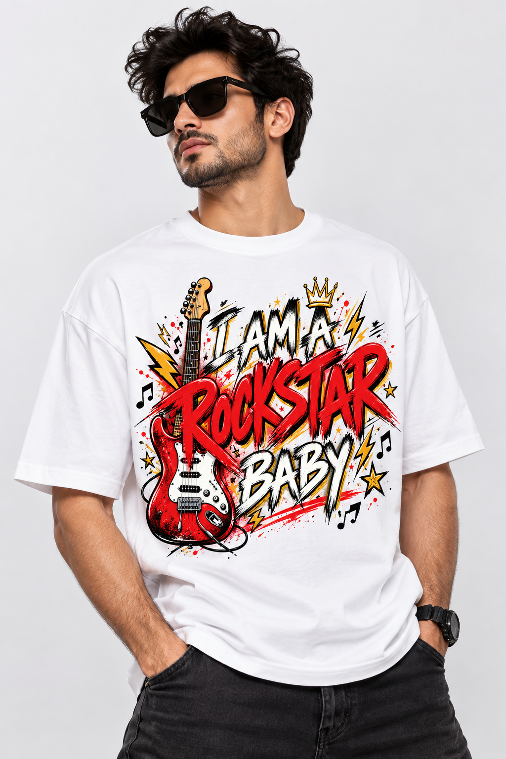 Qazi Touqeer — I Am A Rockstar Baby Jersey T-shirt